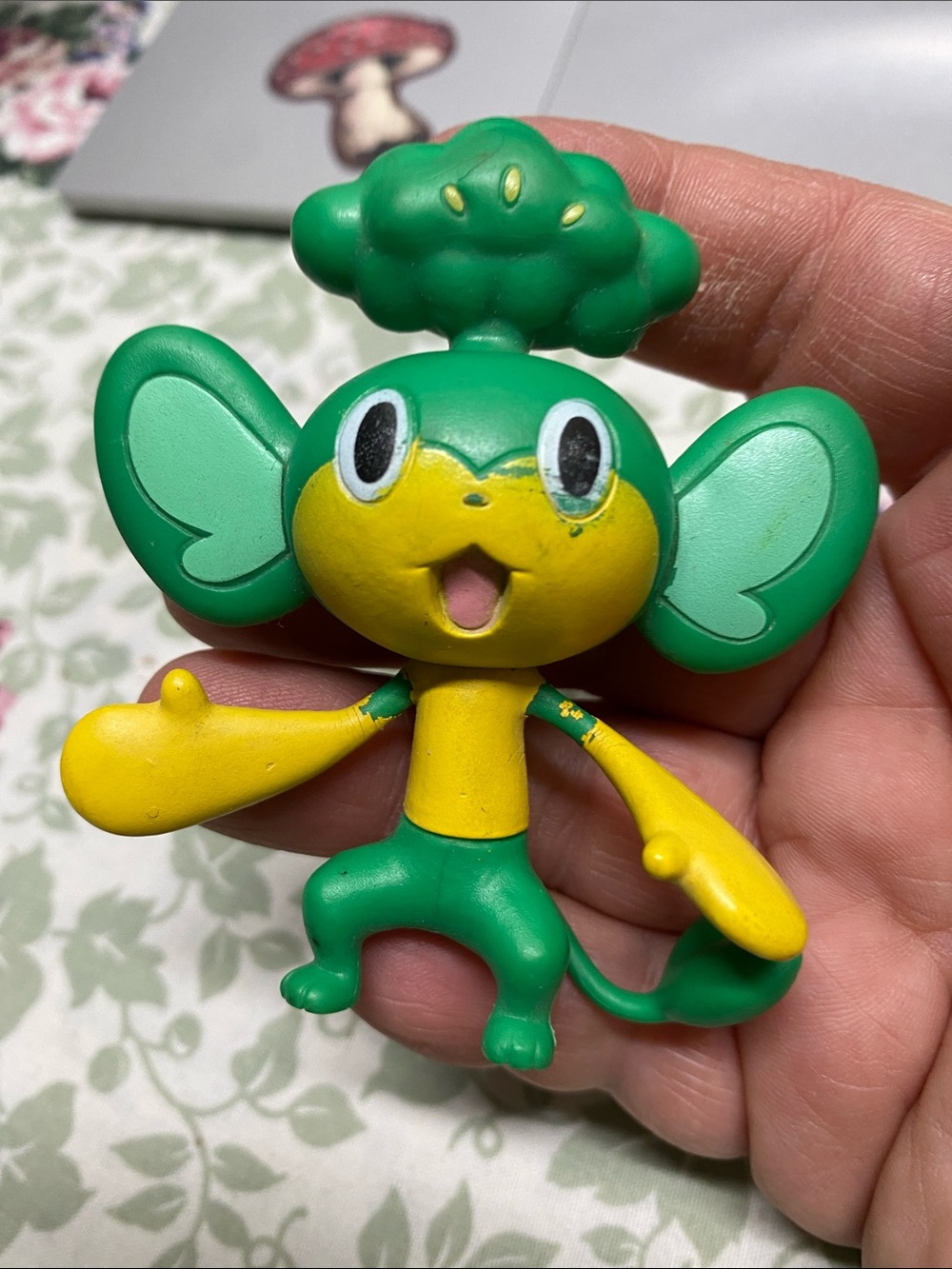 Pokémon 2011 JAKKS Pacific Pansage Figure Black & White Nintendo Toy VTG 3"